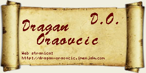 Dragan Oraovčić vizit kartica